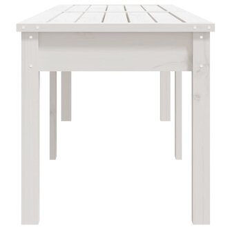 Tuinbank 2-zits 159,5x44x45 cm massief grenenhout wit