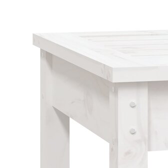 Tuinbank 2-zits 159,5x44x45 cm massief grenenhout wit