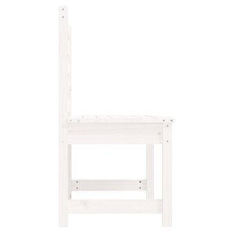 Tuinbank 109 cm massief grenenhout wit