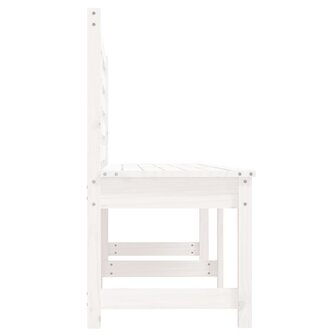 Tuinbank 201,5 cm massief grenenhout wit