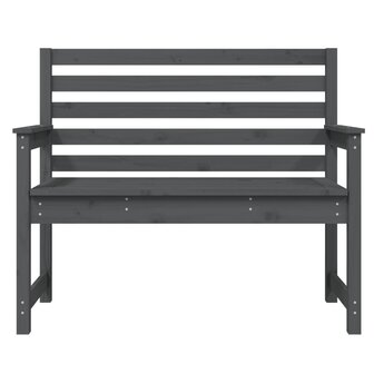 Tuinbank 109x48x91,5 cm massief grenenhout grijs