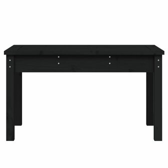 Tuinbank 80x44x45 cm massief grenenhout zwart
