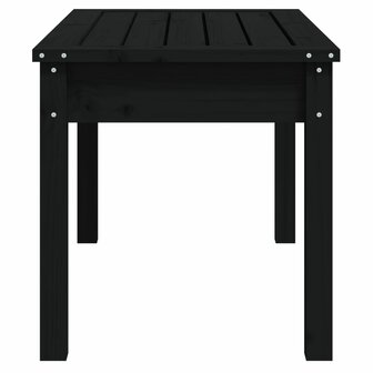 Tuinbank 80x44x45 cm massief grenenhout zwart