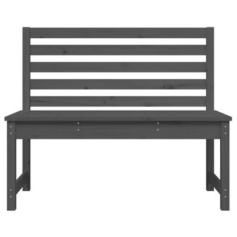Tuinbank 109 cm massief grenenhout grijs