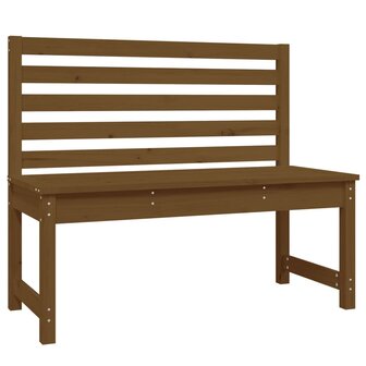 Tuinbank 109 cm massief grenenhout honingbruin