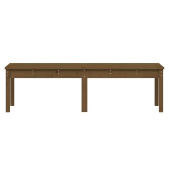 Tuinbank 2-zits 159,5x44x45 cm massief grenenhout honingbruin
