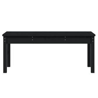 Tuinbank 109x44x45 cm massief grenenhout zwart