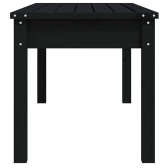 Tuinbank 109x44x45 cm massief grenenhout zwart