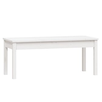 Tuinbank 109x44x45 cm massief grenenhout wit