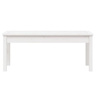 Tuinbank 109x44x45 cm massief grenenhout wit