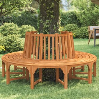 Boombank rond &Oslash;208 cm massief eucalyptushout