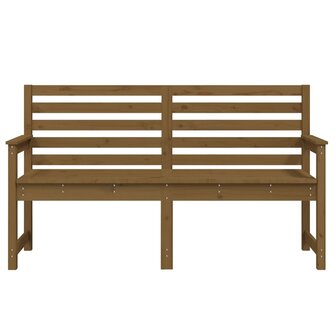 Tuinbank 159,5x48x91,5 cm massief grenenhout honingbruin