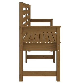 Tuinbank 159,5x48x91,5 cm massief grenenhout honingbruin