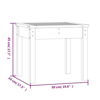 Tuinbank 50x44x45 cm massief grenenhout honingbruin