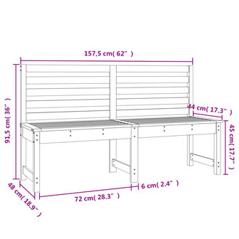 Tuinbank 157,5 cm massief douglashout