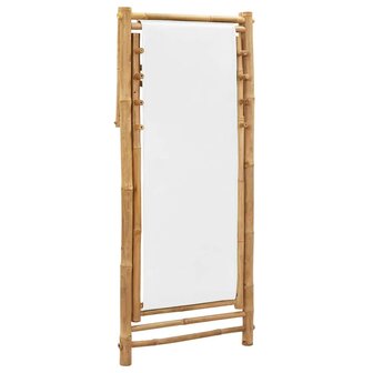 Terrasstoel bamboe en canvas