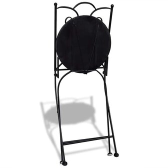 Bistrostoelen inklapbaar 2 st keramiek terracottakleurig