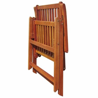 Tuinstoelen inklapbaar 2 st massief acaciahout bruin