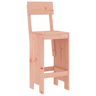 Barkrukken 2 st 40x48,5x115,5 cm massief douglashout