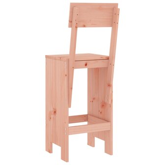 Barkrukken 2 st 40x48,5x115,5 cm massief douglashout