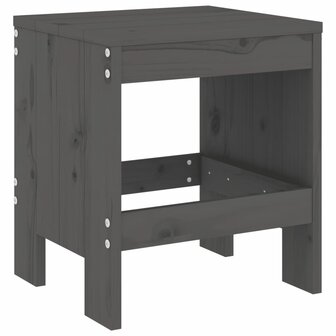 Tuinkrukken 2 st 40x36x45 cm massief grenenhout grijs