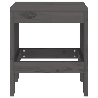 Tuinkrukken 2 st 40x36x45 cm massief grenenhout grijs