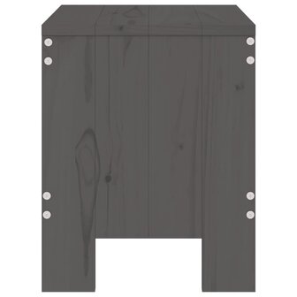 Tuinkrukken 2 st 40x36x45 cm massief grenenhout grijs