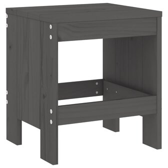 Tuinkrukken 2 st 40x36x45 cm massief grenenhout grijs