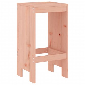 Barkrukken 2 st 40x36x75 cm massief douglashout