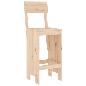 Barkrukken 2 st 40x48,5x115,5 cm massief grenenhout