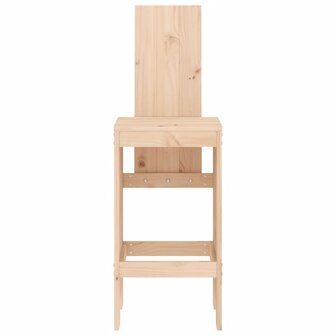 Barkrukken 2 st 40x42x120 cm massief grenenhout
