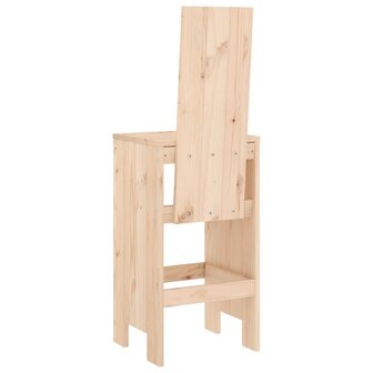 Barkrukken 2 st 40x42x120 cm massief grenenhout