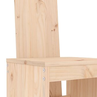 Barkrukken 2 st 40x42x120 cm massief grenenhout