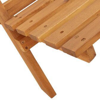 Tuinstoelen 2 st inklapbaar acaciahout en stof cr&egrave;mewit
