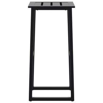 Barkrukken 4 st 38x38x80 cm gepoedercoat staal zwart