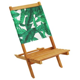 Tuinstoelen 8 st inklapbaar stof en massief hout groen