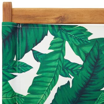 Tuinstoelen 8 st inklapbaar stof en massief hout groen