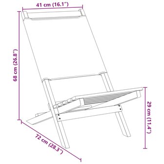 Tuinstoelen 2 st massief acaciahout en stof blauw en wit