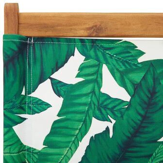 Tuinstoelen 6 st inklapbaar stof en massief hout groen