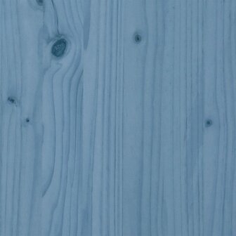 Stoel Adirondack met voetenbank massief vurenhout blauw