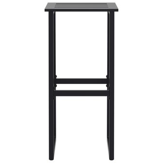 Barkrukken 2 st 38x38x80 cm gepoedercoat staal zwart