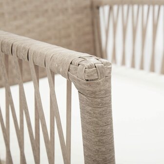 Tuinstoelen met kussens 2 st poly rattan beige