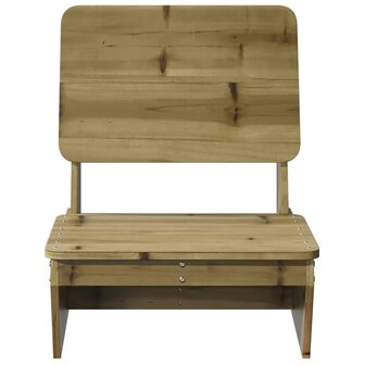 Tuinstoelen 2 st 60x64x70,5 cm ge&iuml;mpregneerd hout