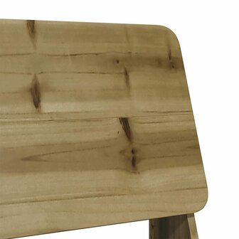 Tuinstoelen 2 st 60x64x70,5 cm ge&iuml;mpregneerd hout