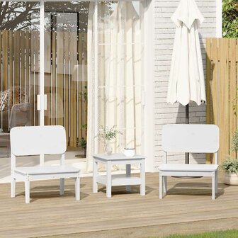 Tuinstoelen 2 st 60x52,5x72 cm massief grenenhout wit