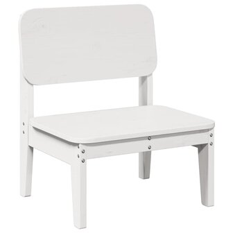 Tuinstoelen 2 st 60x52,5x72 cm massief grenenhout wit