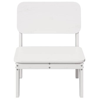 Tuinstoelen 2 st 60x52,5x72 cm massief grenenhout wit