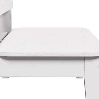 Tuinstoelen 2 st 60x52,5x72 cm massief grenenhout wit