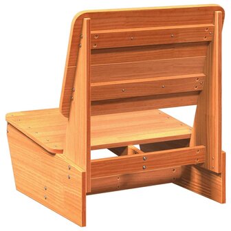 Tuinstoel 60x64x70,5 cm massief grenenhout wasbruin
