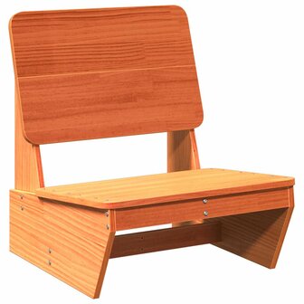 Tuinstoelen 2 st 60x64x70,5 cm massief grenenhout wasbruin